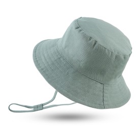 XIAOHAWANG Baby Sun Hat Boys Sun Hat UV Protection Baby Girl Hat Summer Breathable Children's Fishing Hat with Mesh Lining, Green, 1 - 2 years