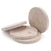 Travertine Stone Coasters for Drinks Round Set of 4 Modern