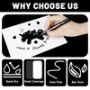 Pagather Black White Acrylic Paint Markers, 12 Dual Tip Fine
