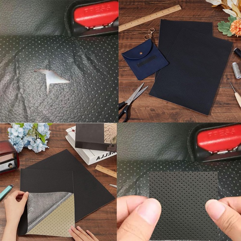 Leather Repair Patch Breathable Perforated Adhesive Self-Adhesive Repair Patch, Furniture
