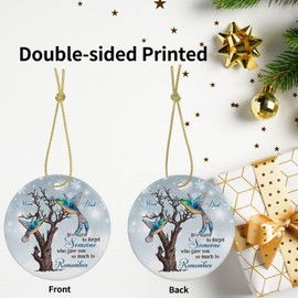 Cardinal Ornaments for Christmas Tree - Cardinal Christmas Ornaments - It's Hard to Forget Someone Memorial Gift Sympathy Gifts, in Memory of Mom Dad Christmas in Heaven Ceramic Ornaments