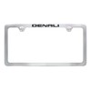 Denali Metal License Plate Frame Tag Holder - Chrome Plated