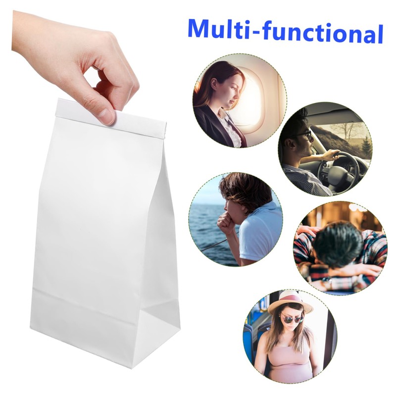 COHEALI 50 Pcs Vomit Bags for Car Airplane Travel Disposable