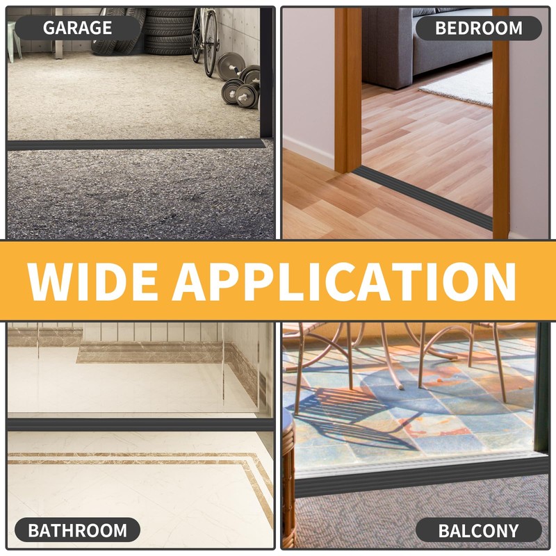 Rubber Door Threshold Ramp Self-Adhesive Rubber Ramp for Door Threshold