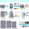 Travel Pouch, Compression Set, Travel Compression Bag, 10 Piece Set,