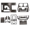 GXARTS 12Pcs Carbon Fiber Full Set Interior Decoration Trim Kit