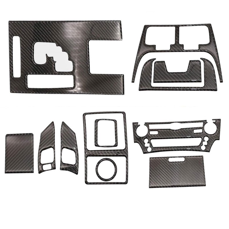 GXARTS 12Pcs Carbon Fiber Full Set Interior Decoration Trim Kit