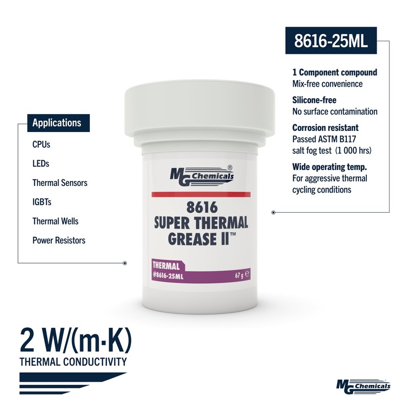 MG Chemicals - 8616-25ML 8616 Super Thermal Grease II, 67