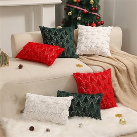 Christmas Cushion, Cushion Cover 40 x 40 cm, Christmas, Christmas Cushion Cover, Christmas Decoration Cushion, Christmas Cushion, Cute Decorative Cushion, Christmas Tree, Romantic Plush Cushion