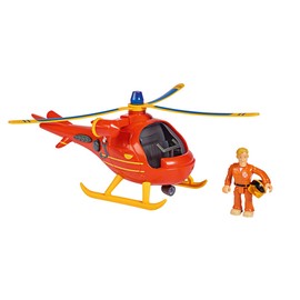 Simba 109251077 Fireman Sam Helicopter Wallaby with Figure