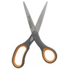 Westcott Westcott 8-Inch Titanium Bonded Straight Scissors, Soft Handle, Gray/Yellow,