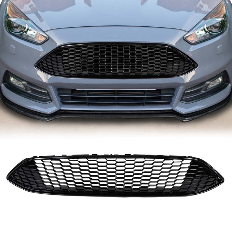 G-PLUS Front Upper Bumper Mesh Grille Honeycomb Style, Compatible with