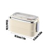Salad Lunch Container | Double Layer Stainless Steel Lunch Box