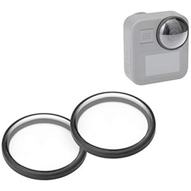 PULUZ 2 piezas de acrílico protector de lente para GoPro Max, funda protectora de cámara accesorios deportivos