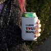 I Love You More with Heart Can Cooler - Drink