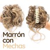 1 Pieza - Extensiones Moño Pinza Cabello Postizo Chongo Clip