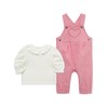 Little Me Clothes for Baby Girls' Heart Overall and Shirt