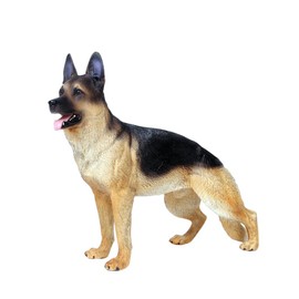 Artificial Shepherd Model Plastic Dog Figure Micro Landscape Simulation Dog Craft Ornament for the Office at Home