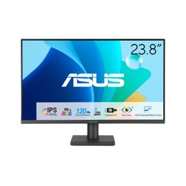 ASUS 24” 1080P Eye Care Monitor (VA249QG) - IPS, Full HD, 99% sRGB, Frameless, 120Hz, Adaptive-Sync, 1ms, Speakers, HDMI, DisplayPort, VGA, Low Blue Light, Flicker Free, Wall Mountable, 3 yr Warranty