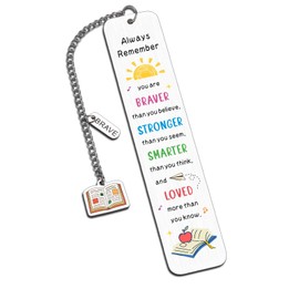 School Supplies for Girls 5th Grade Back to School Bookmark Supplies for Reading Teen Girls Boys Dorm Room Essential Bookmark for 1st 3rd Grade Student First Day of School-Gift for Middle High Schools