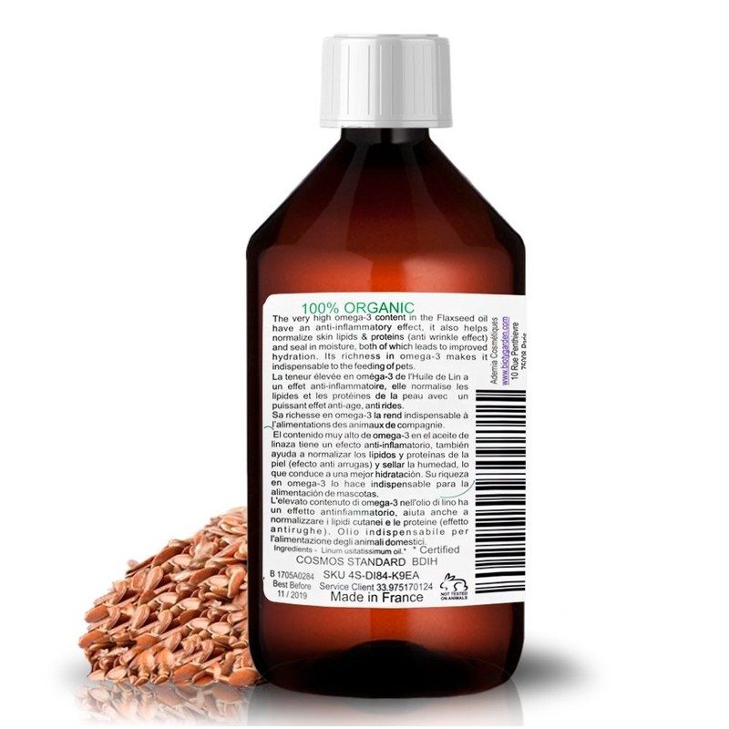 B.O.T Cosmetic & Wellness Organic Linseed Oil Rich in Omega-3