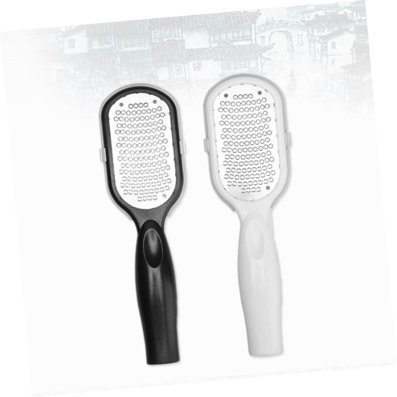Healeved 2pcs Stainless Steel Double-sided Foot Rasp Callus Remover for