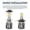 GRANDI H4 Car LED Light Bulb Retainers, Nylon Waterproof and