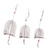 Kisangel 2sets Stainless Steel Lure Cage Bait Trap Fishing Trap