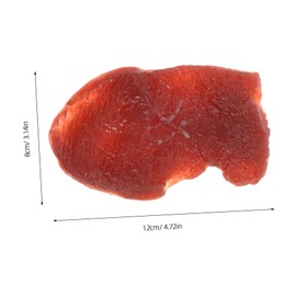 KONTONTY Simulated Beef Meat Model Fake Steak for Decor Photography Multipurpose Food Prop