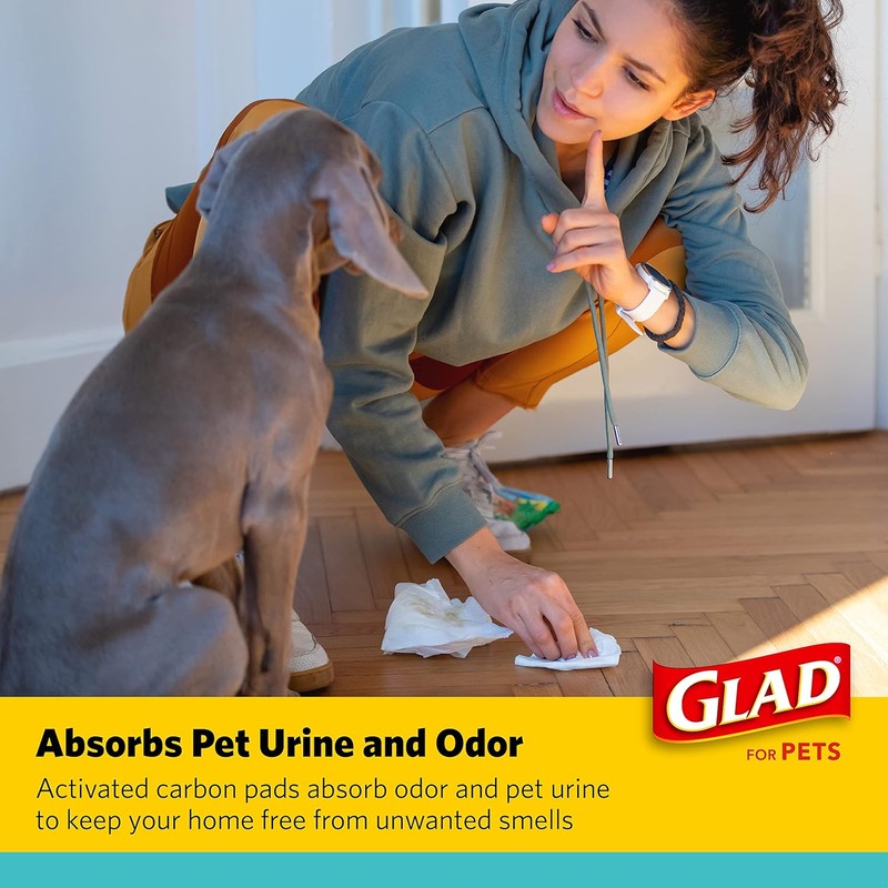 Glad for Pets Black Charcoal Puppy Pads - Super Absorbent