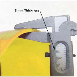 KUFA Yellow/Black 12” Diameter (inflated Size: 12" x 15") Mark Buoy Mooring Buoy Anchor Lift Buoy Shrimp Trap Buoy A30Y