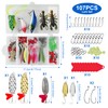 Pack of 107 Fishing Lures Fishing Bait Rubber Fish Fishing