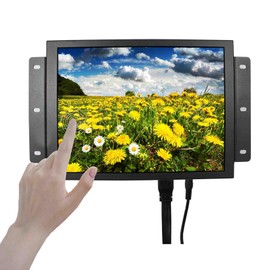 VSDISPLAY 10.4 Inch 800x600 LCD Touchscreen Monitor Portable 10.4'' VS104ZJ01 as Extra Display with HD-MI DVI VGA Ports,Built-in Dual Speakers