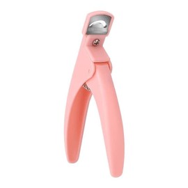 zalati False Nail Clippers Acrylic Gel Nail Tips Cutter Trimmer Trimmer for Manicure Art Studio Home (Pink)