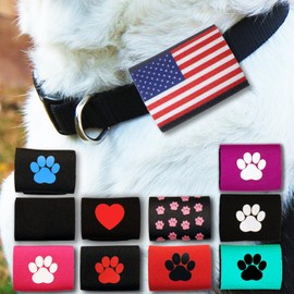 Dapper Dog Pet Tag Silencer and Air Tag Holder - US Flag