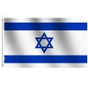 Double Sides Israel Flag 3x5Ft New- Large 100D Polyester For