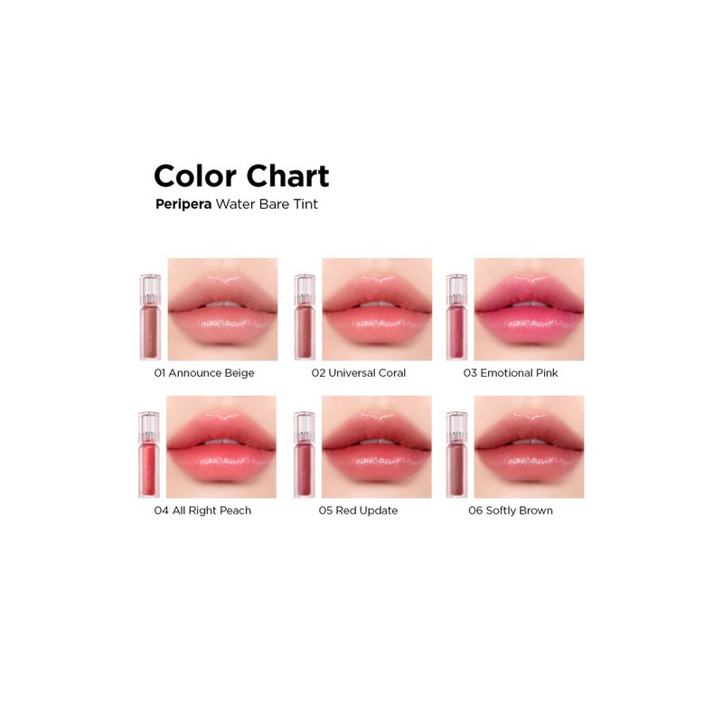 Peripera [Peripera]Water Bare Tint (10 colors)