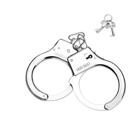 Children's Handcuffs, Handcuffs, Police Toy Handcuffs, Stainless Steel Police Handcuffs with 2 Keys for Role Play, Police and Robber Costume and Carnival, Criminal, Convict
