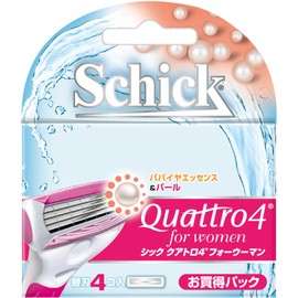 Schick Quattro 4 for Woman Replacement Blades (4 Pieces) Women's Razor