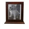 Pet Wooden Memorial Urn for Ashes, Picture Frame Storage Box