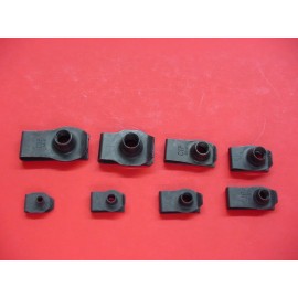 Jurassic Classic Auto Parts 1946-1980 Ford 53Pc Assortment Extruded U-Nut Clips Kit Hood Body Panel Fender