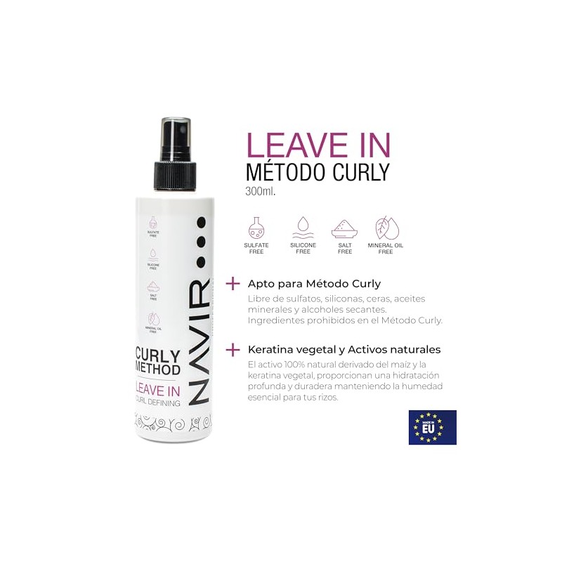 NAVIR Profesional | Leave-in without sulphates, parabens, silicones or salts.