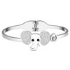 YAYAKO Stainless Steel Rhinestone Animal Bracelets Owl Mouse Elephant Bracelet