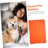 Angoily Orange Solid Pet Blanket Flannel Fleece Throw Blankets Lightweight