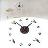 Frameless Wall Clock Deer Head 3D Effect Self Adhesive DIY