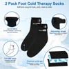 SuzziPad Cold Therapy Socks, Adjustable Ankle Ice Pack Wrap for