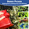 Hanotic 2 Packs Berry Picker, Plastic Blueberry Picker Scoop with