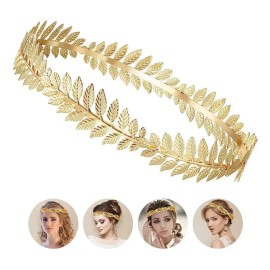 Corona Dorada de Diosa Griega Solkatt para Mujer, Diadema Elegante para Fiestas
