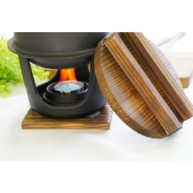 Ikenaga Tekko Omotenashi Gourmet Warm Stove: Diameter 5.1 x Height 3.5 inches (13 cm) x Height 3.5 inches (9 cm), Deck Plate: 4.7 x 4.7 x 0.4 inches (12 x 1