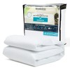 Brookstone Ultimate Waterproof Mattress Protector - Polyester Fabric Mattress Cover